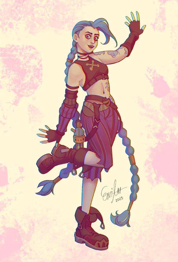 Full render, full body, plain bg